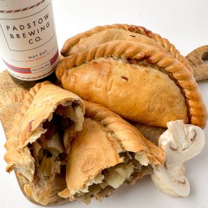 Steak and Padstow Ale Pasty with mushrooms